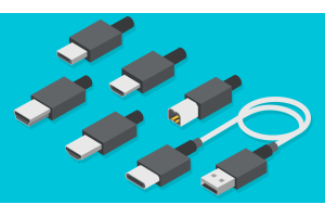 ทำความเข้าใจกับตัวเชื่อมต่อ USB และสาย USB