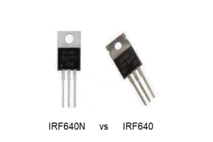 IRF640 เทียบกับ IRF640N: เทียบเท่าข้อกำหนดและแผ่นข้อมูล