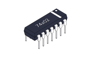 7400 Series NOR GATES: การสำรวจคุณสมบัติและแอปพลิเคชัน 74LS02/74HC02