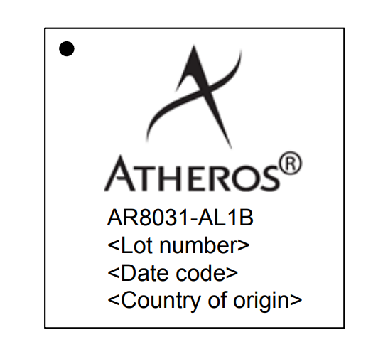 AR8031 Topside Marking
