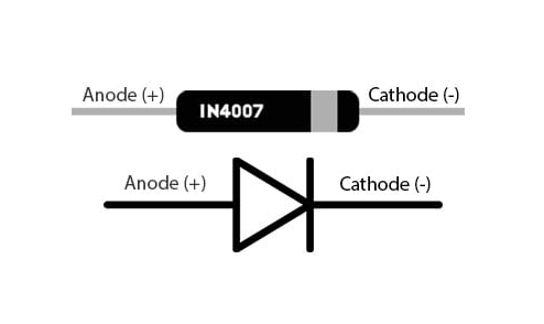 1N4007 Diode Pin Configuration