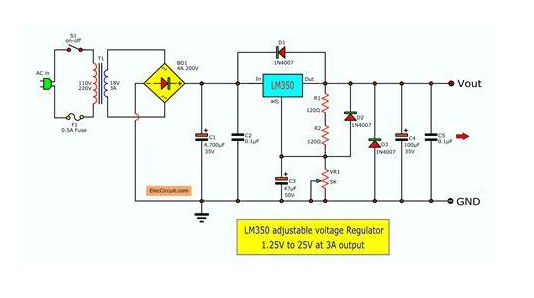 Working Principles of the LM350 Regulator